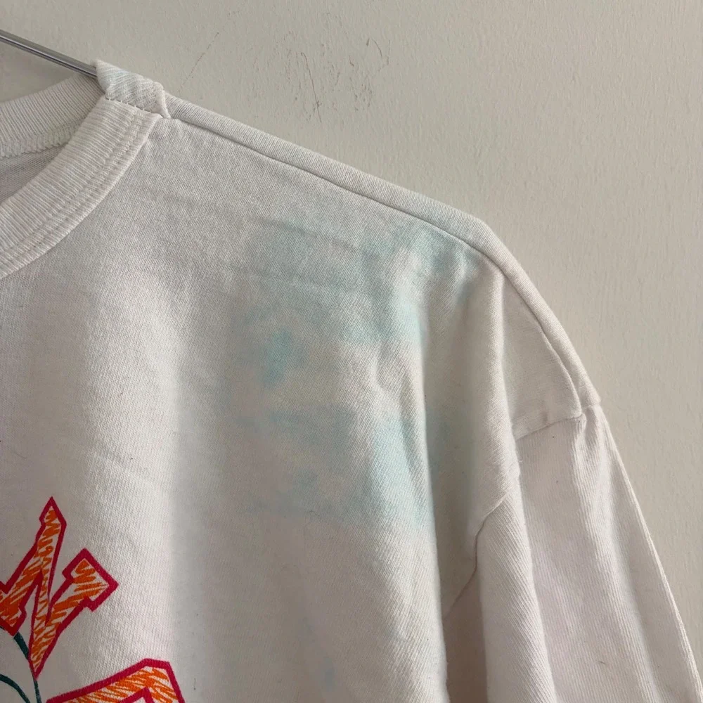 Vintage Champion Mustangs Volleyball T-Shirt White XXL Made in USA - Picture 3 of 6